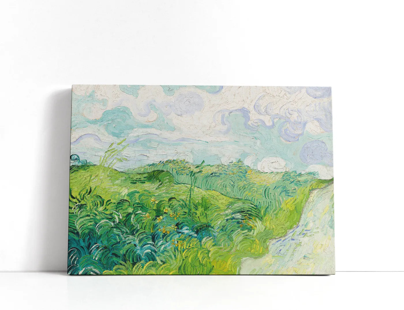 Green Wheat Fields, Auvers (1890) By Vincent Van Gogh Lærred