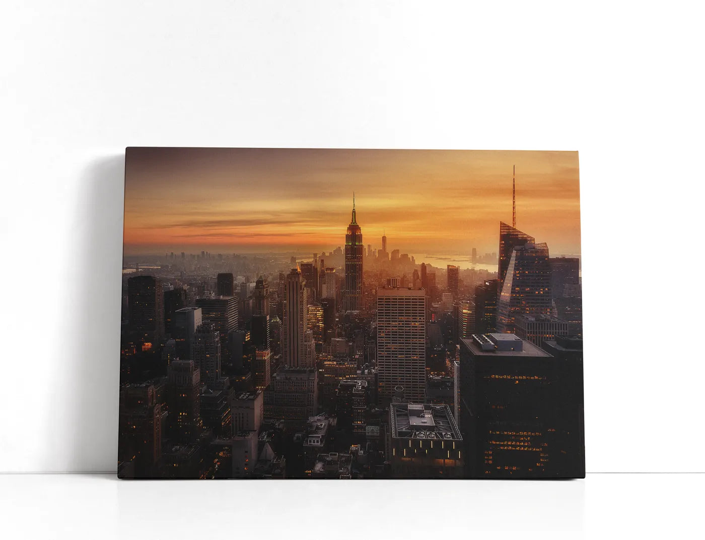 Manhattan's light Lærred