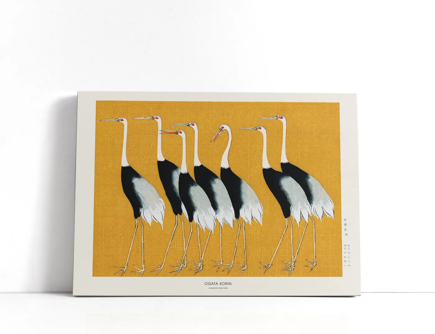 Japanese Red Crown Crane Lærred