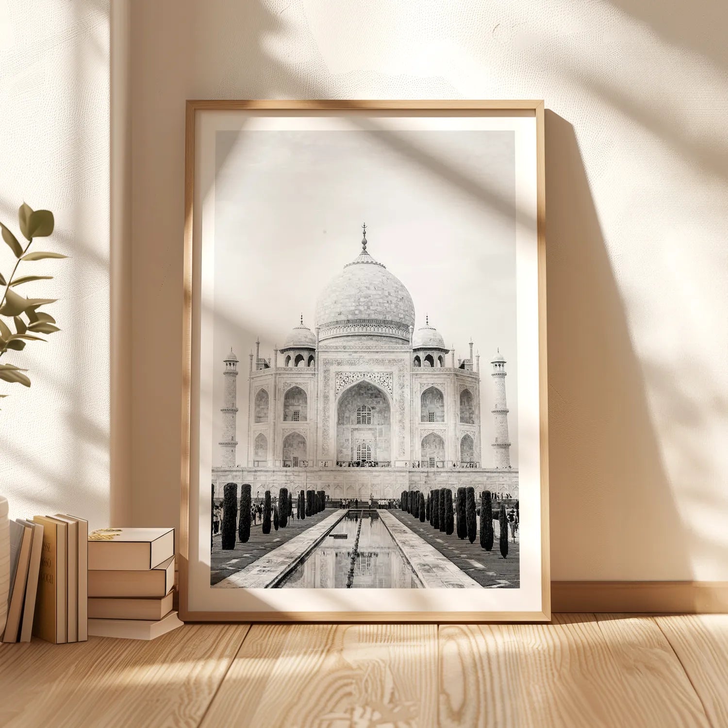 Taj Mahal Black/White Plakat