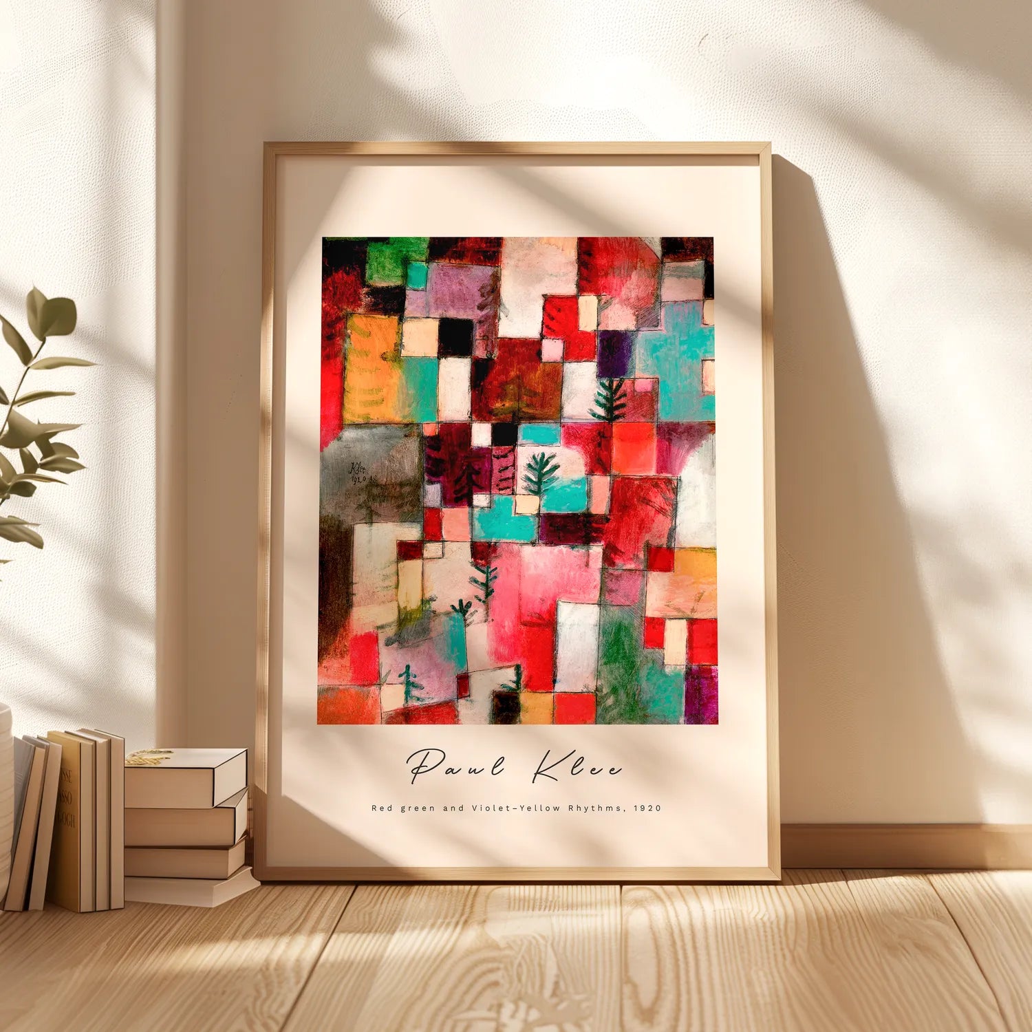 Paul Klee - Red Green And Violet Yellow Rhytms Plakat