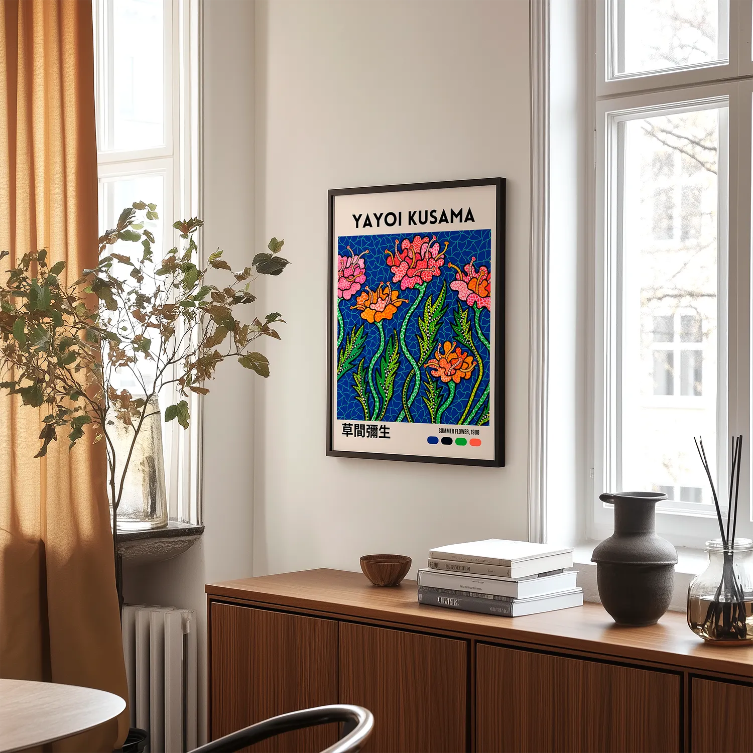 Yayoi Kusama - Sommerblume Poster