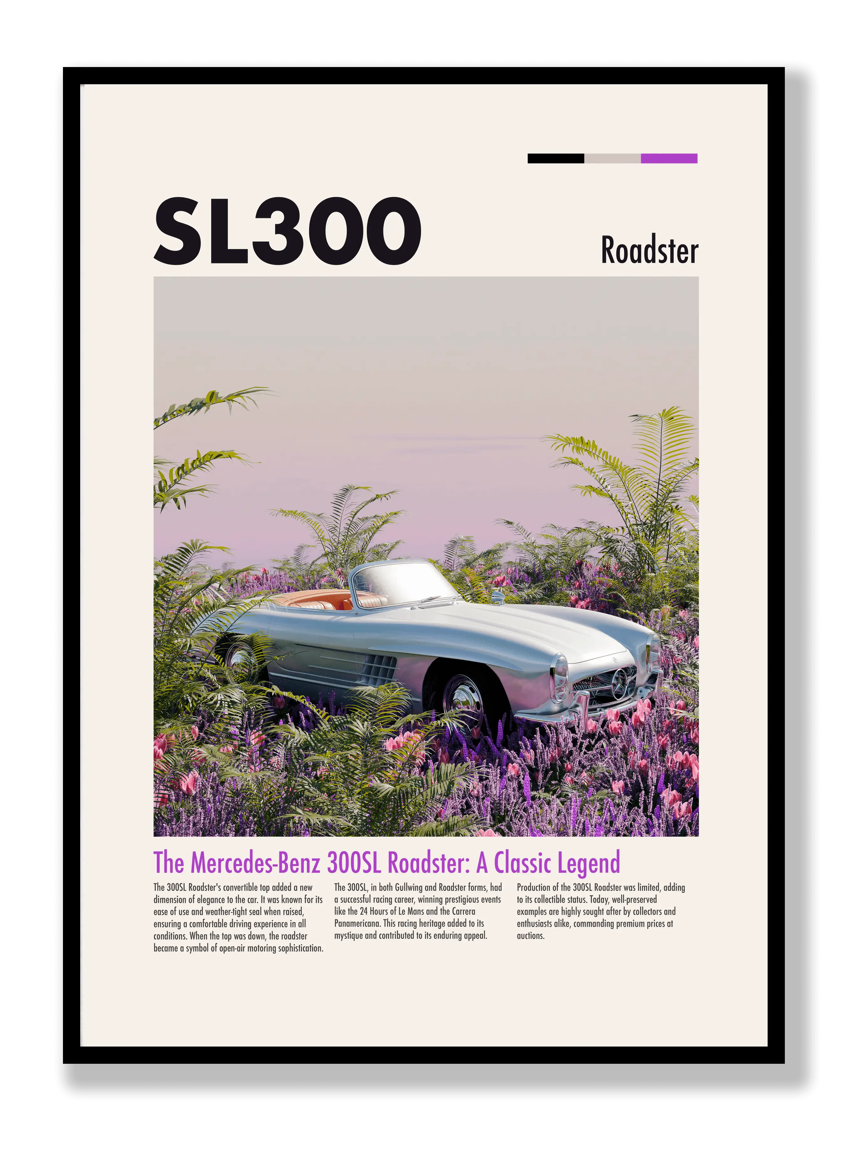 Mercedes-Benz SL300 Roadster Plakat