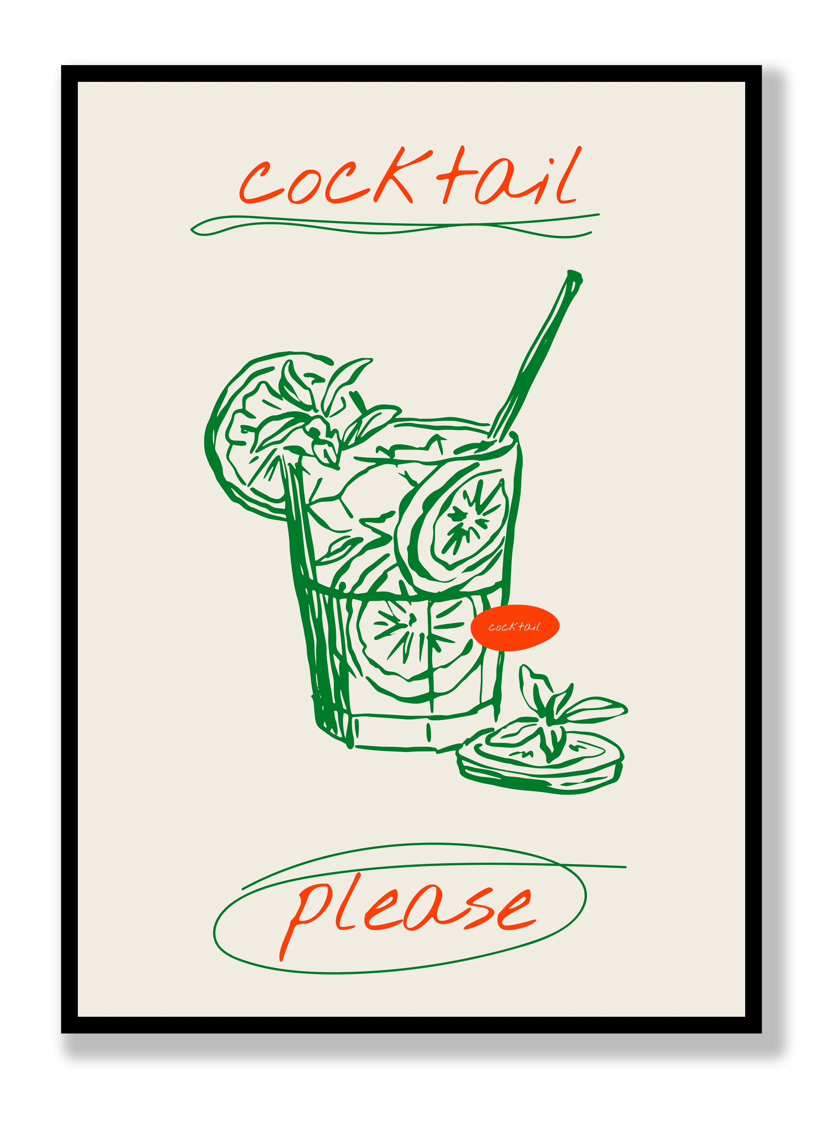 Cocktail Please Plakat