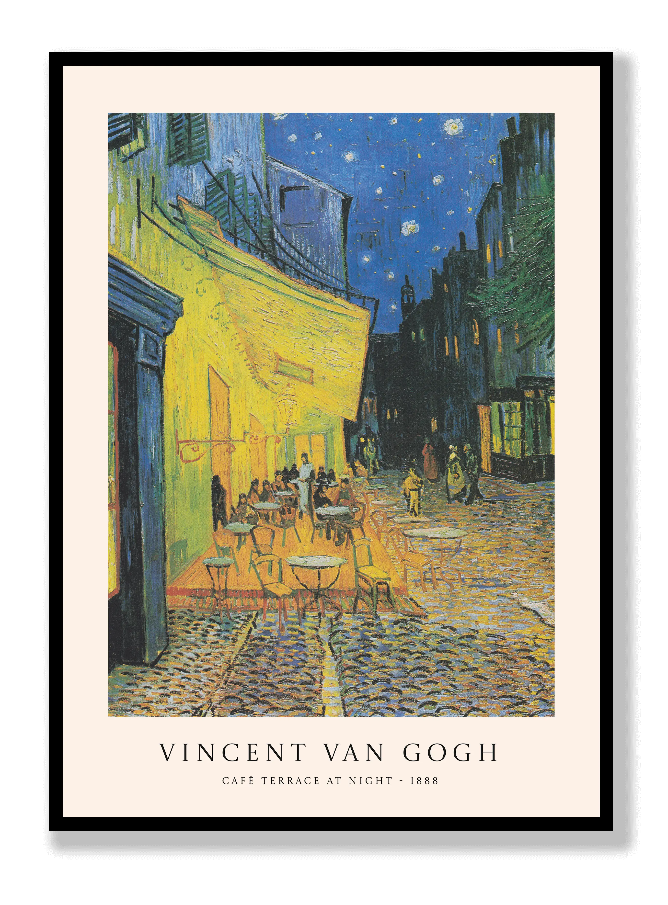 Van Gogh - Caféterrasse bei Nacht Poster