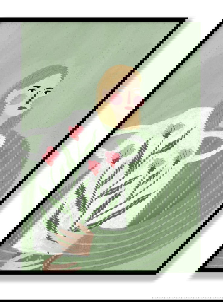 The Woman With He Vase plakat