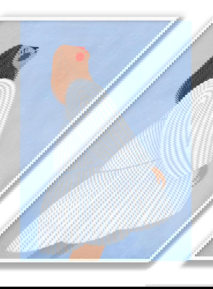 The Woman With the Blue Stripes plakat
