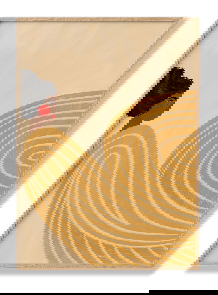 The Woman With the Yellow Stripes plakat