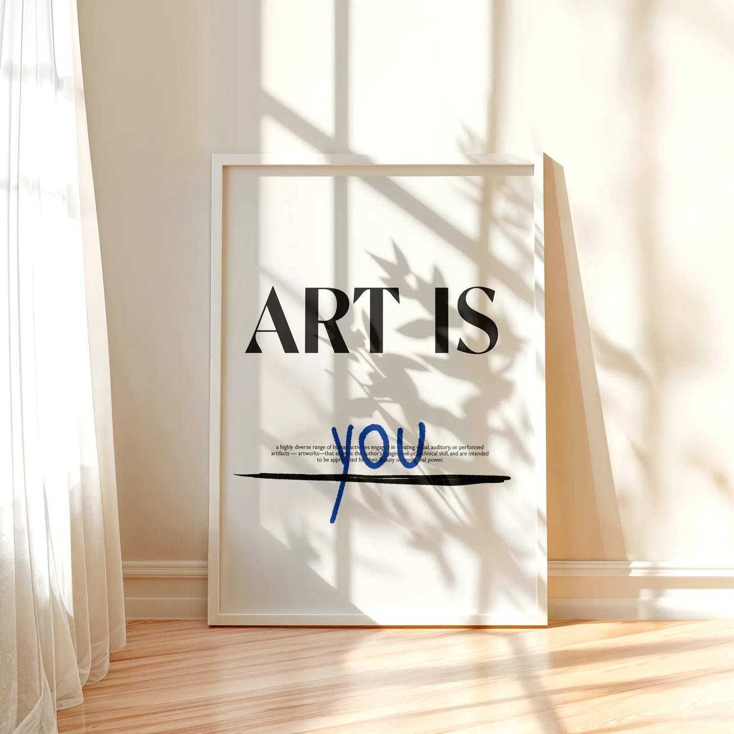 Art Is You Plakat