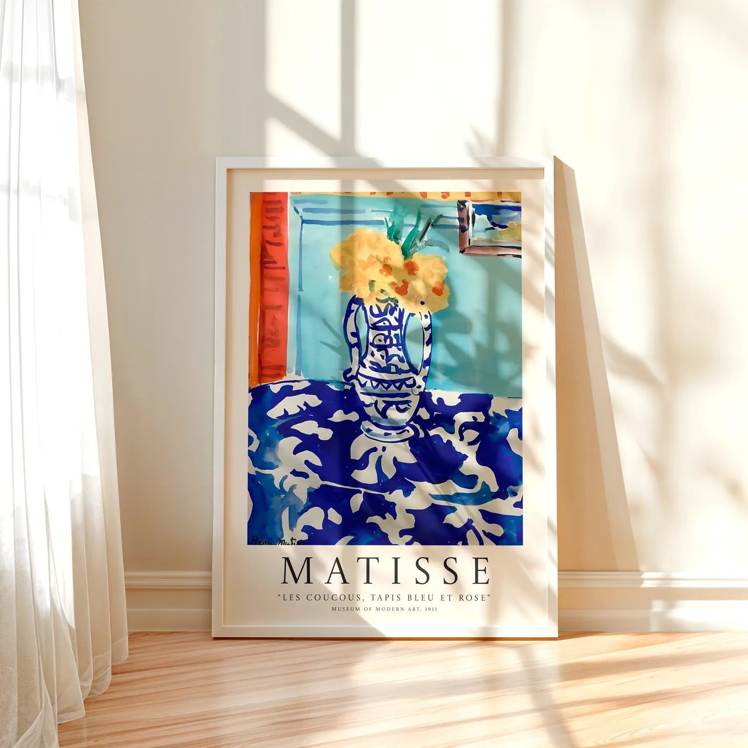 Henri Matisse - Les Coucous, Tapis Bleu Et Rose Plakat