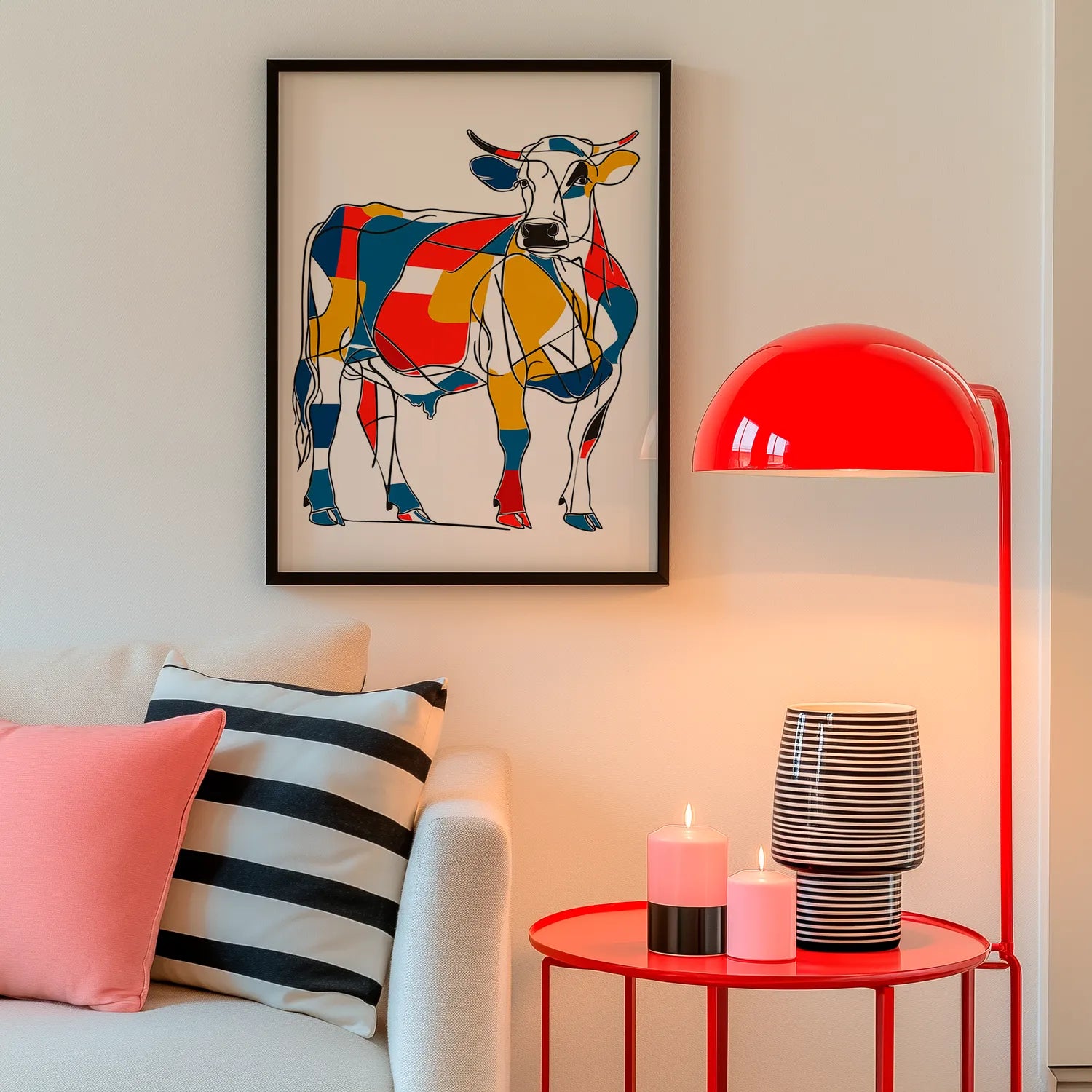 Coloured Cow Plakat