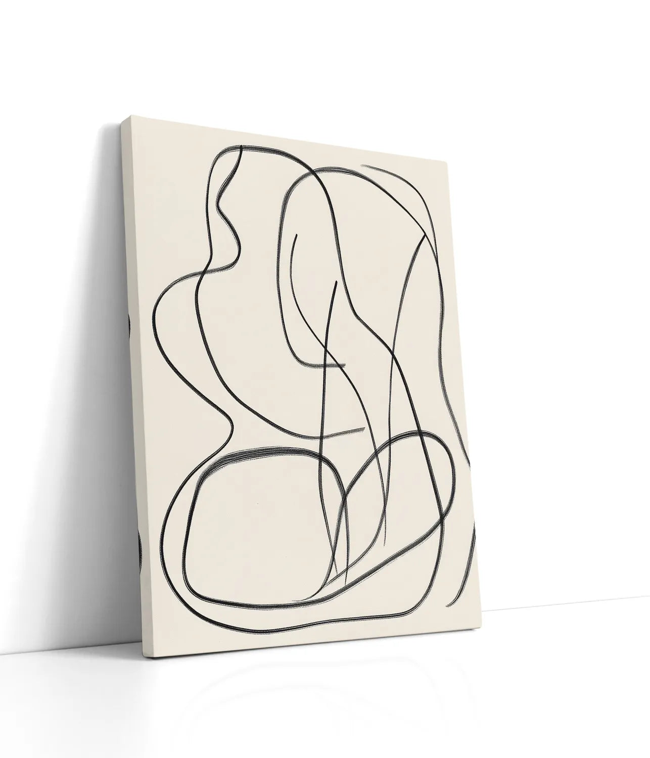 Abstract Scribble No4 Lærred