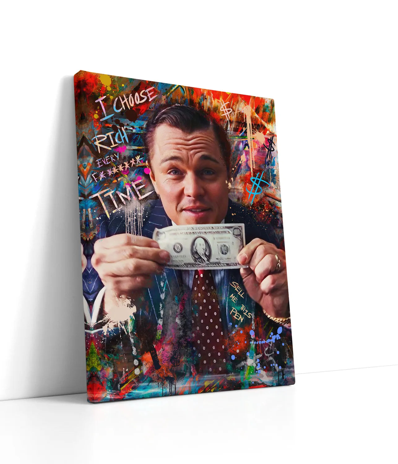 Wolf og Wallstreet Lærred