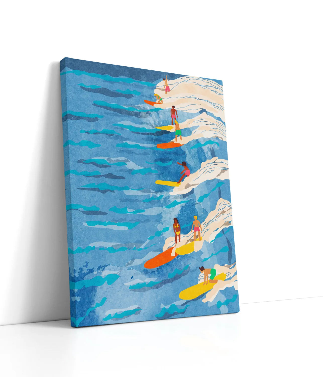 chilled surfing Lærred