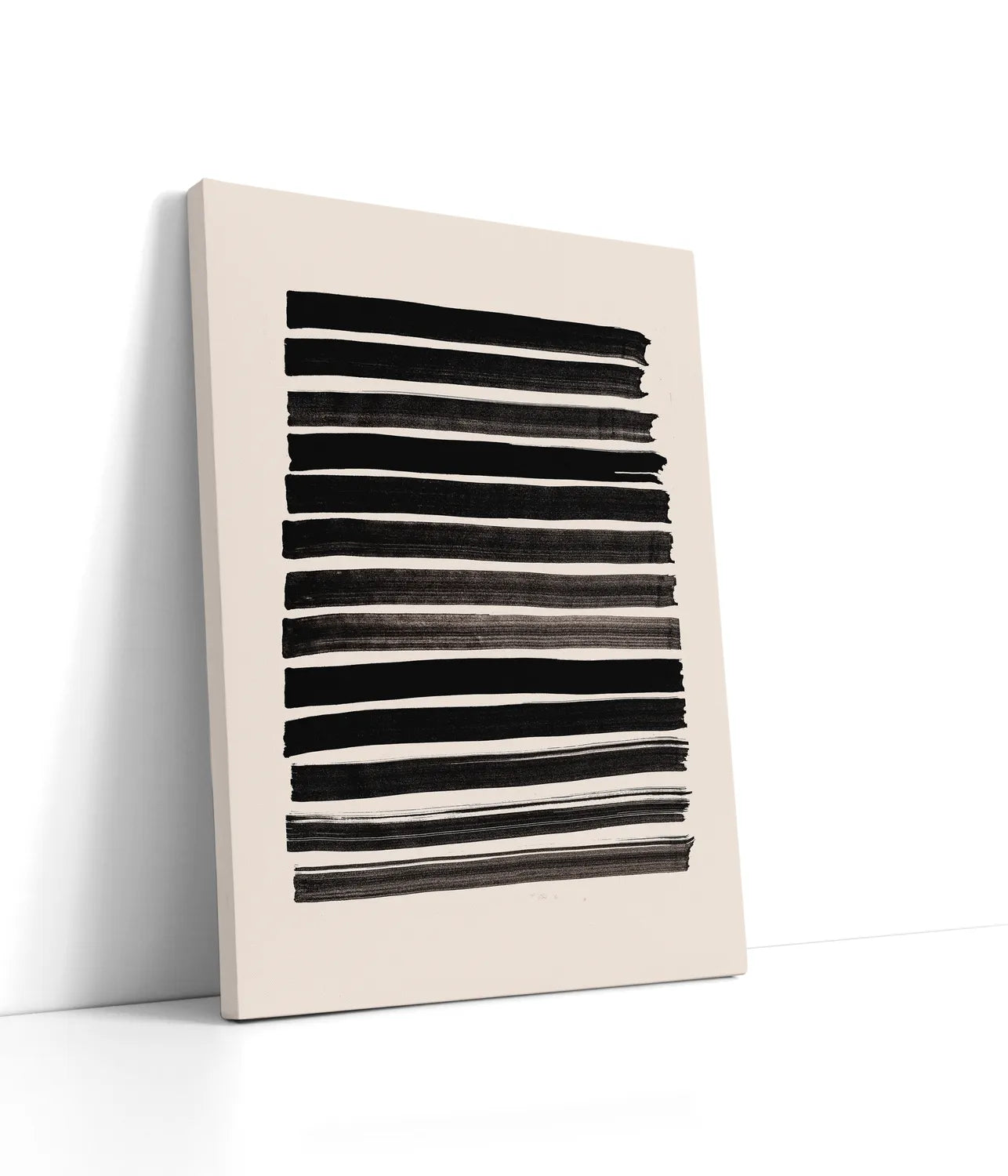 Stripes Beige Lærred
