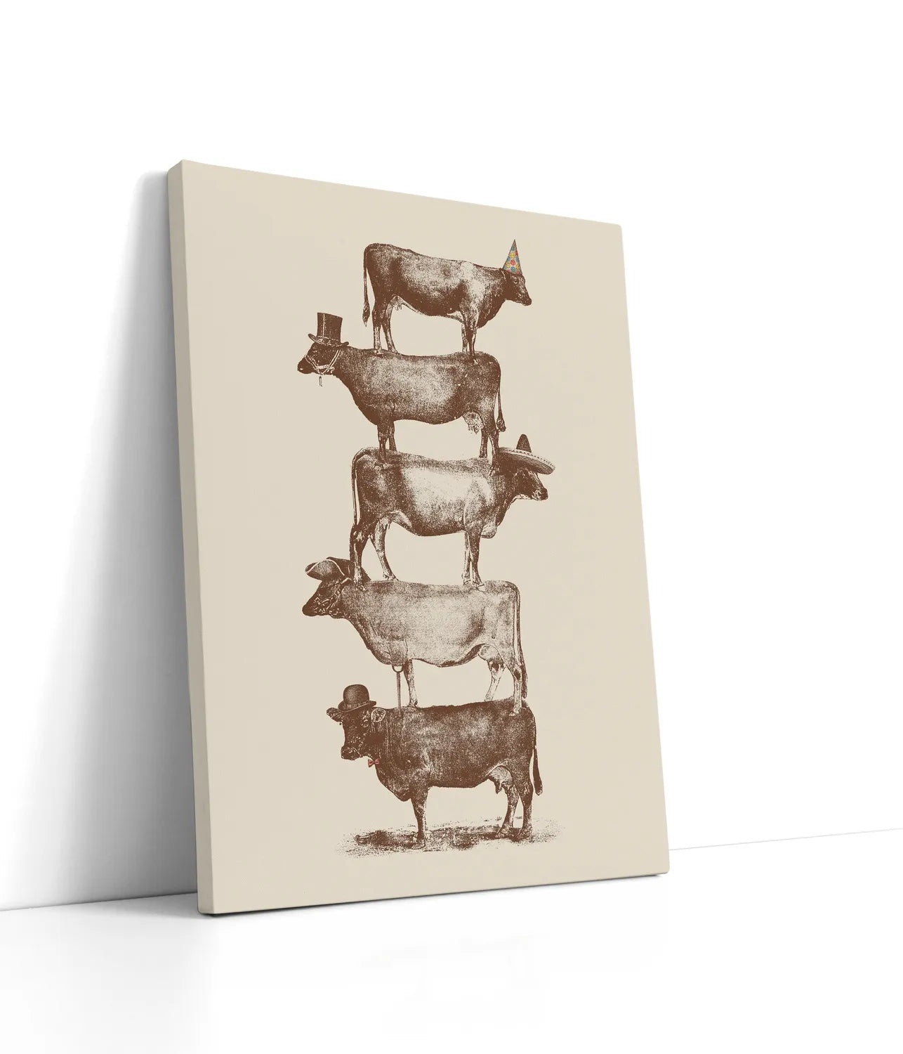 Cow Cow Nuts Lærred