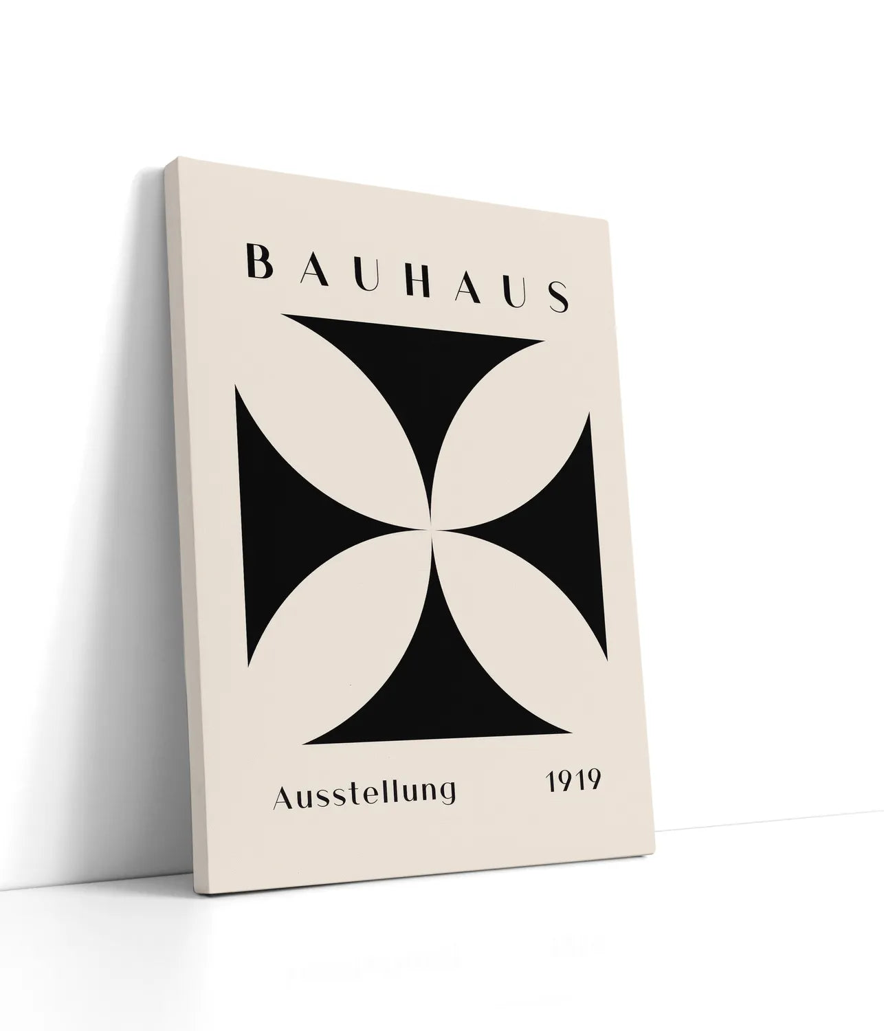 Bauhaus Black Flower Lærred