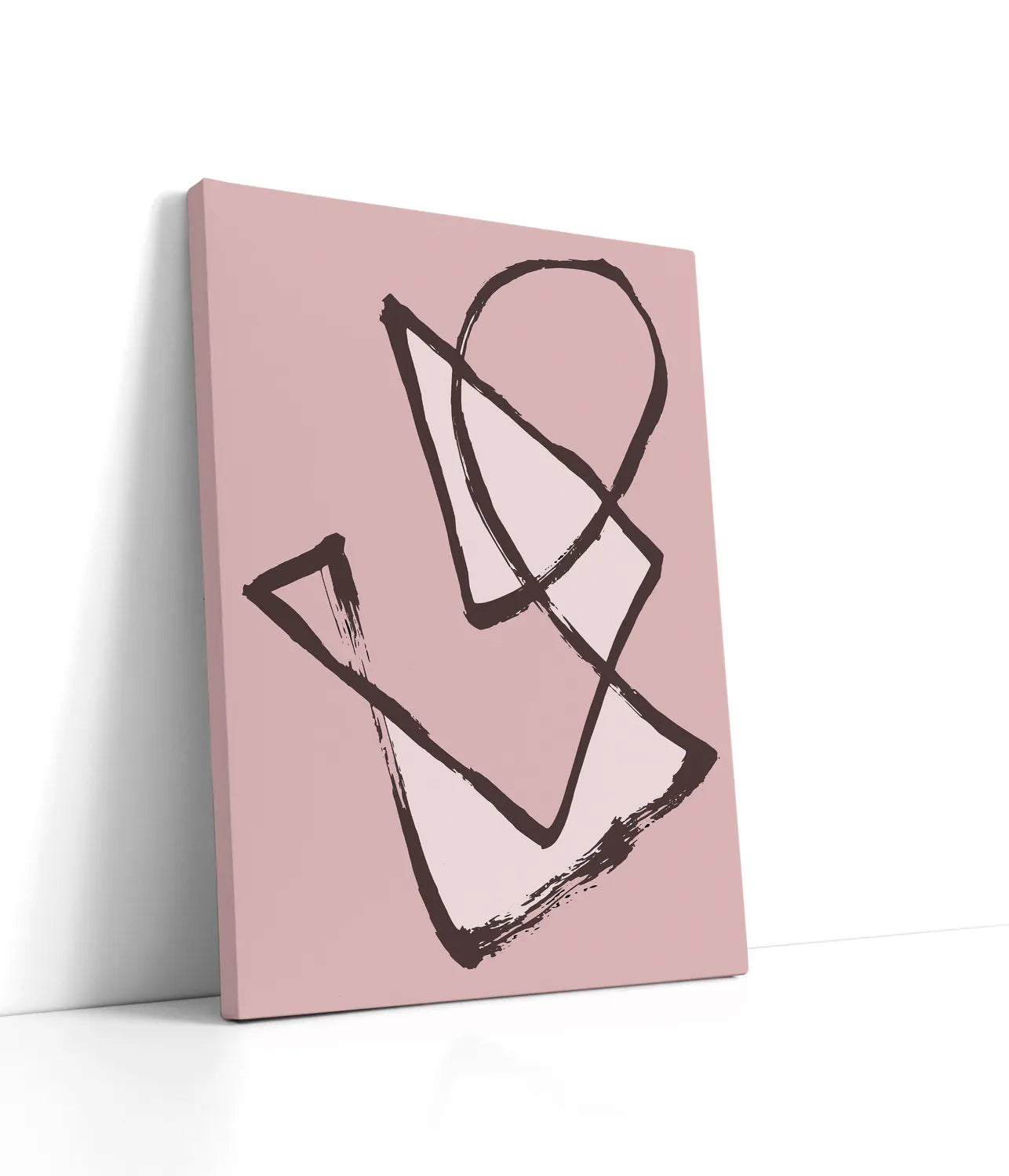 Abstract Shapes Lærred