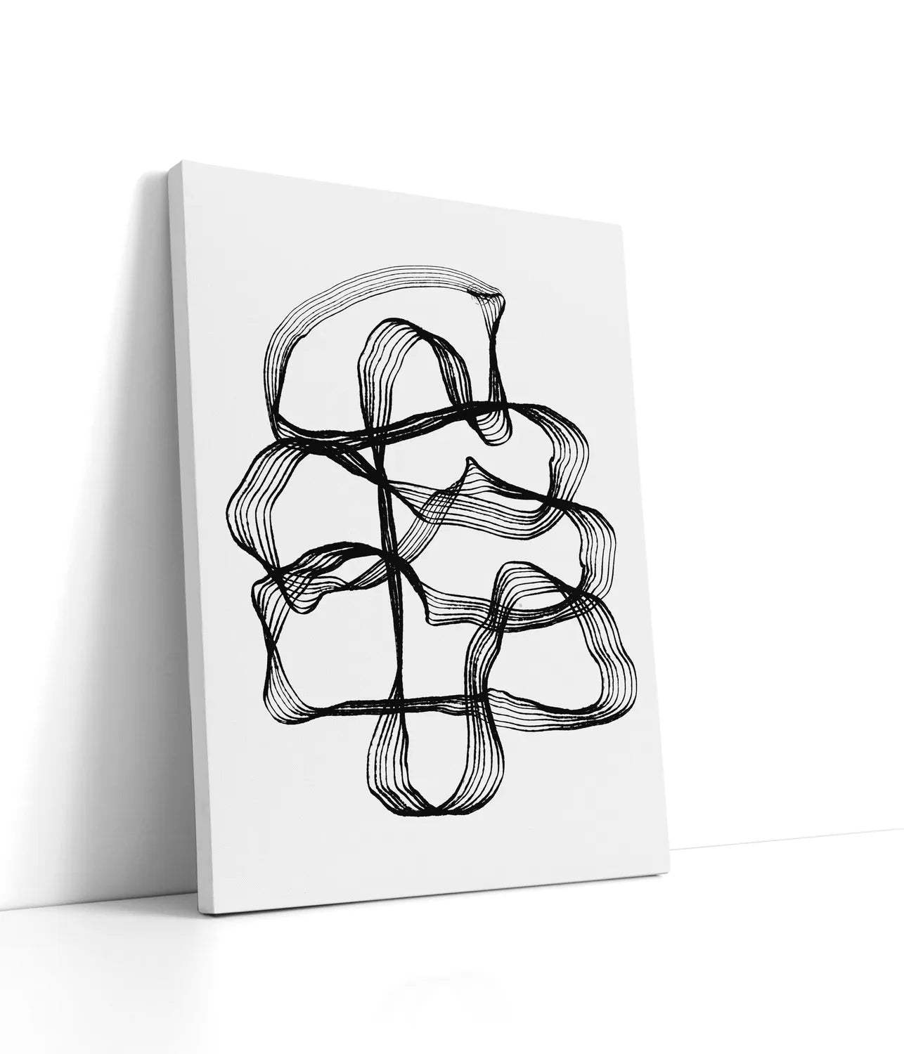 Ink Black and White Lærred