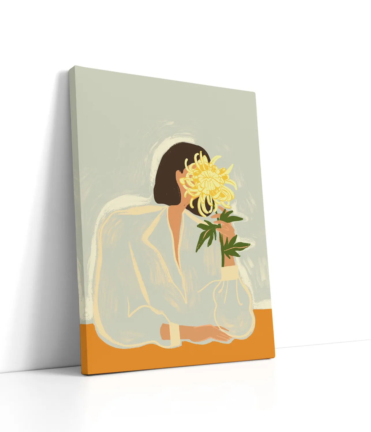 Thecrysanthemum Lærred