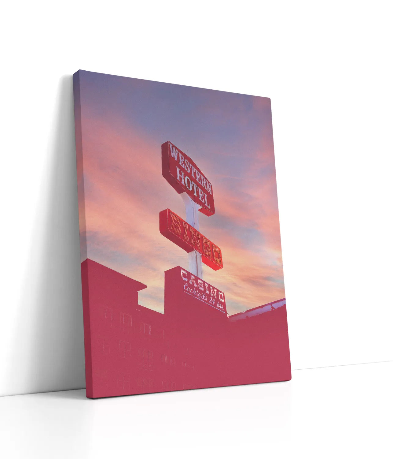 Las Vegas Western Hotel Lærred