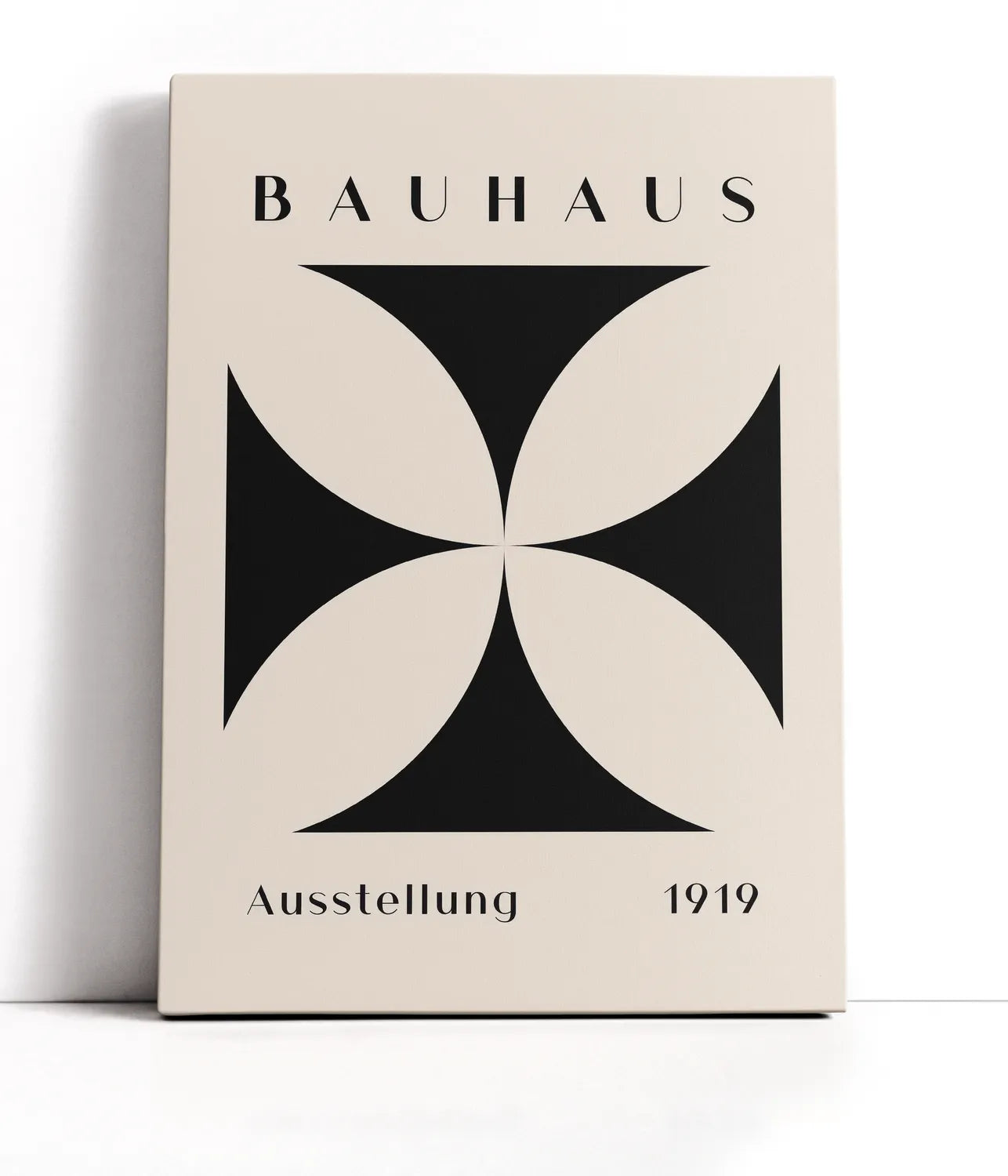 Bauhaus Black Flower Lærred