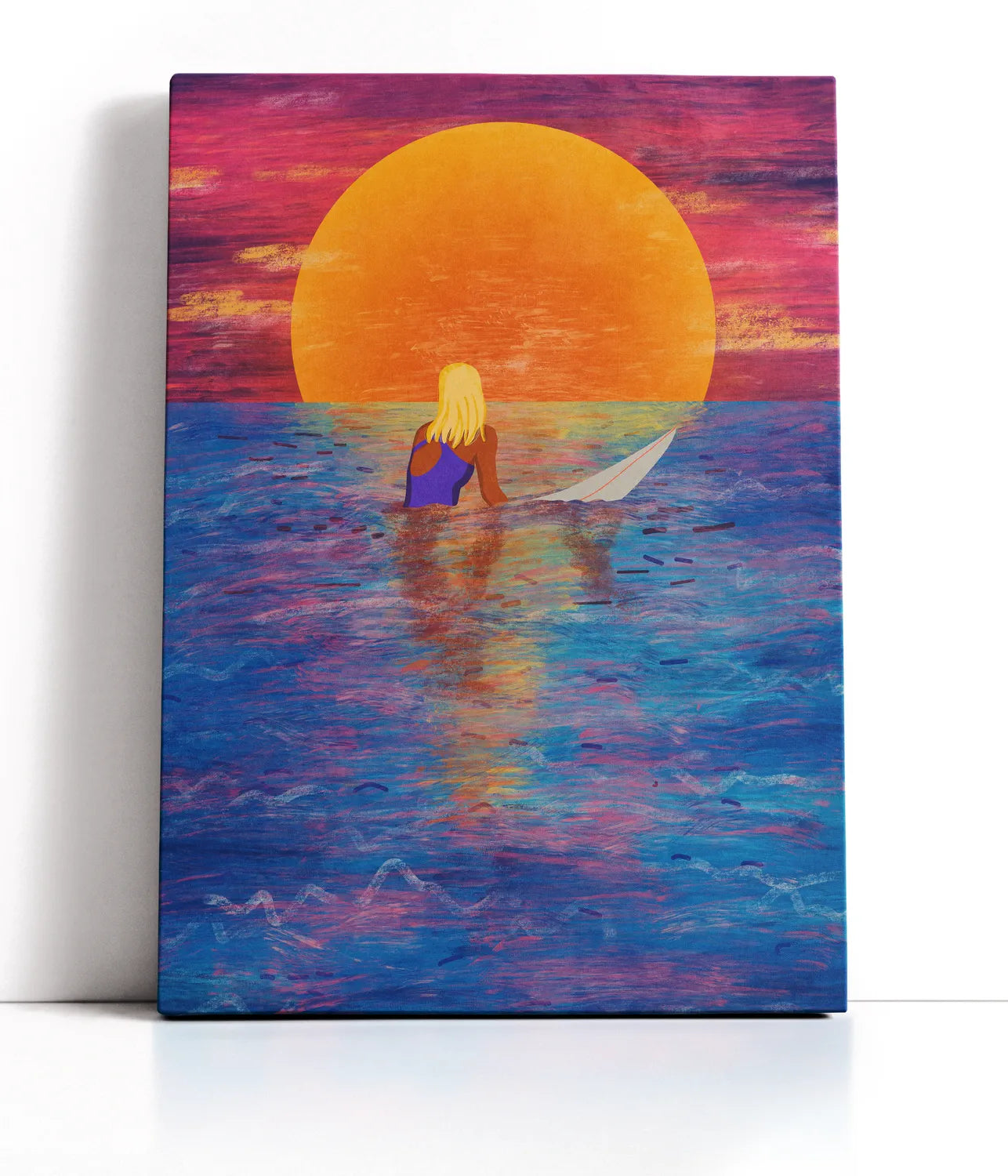 Surfer Girl Lærred