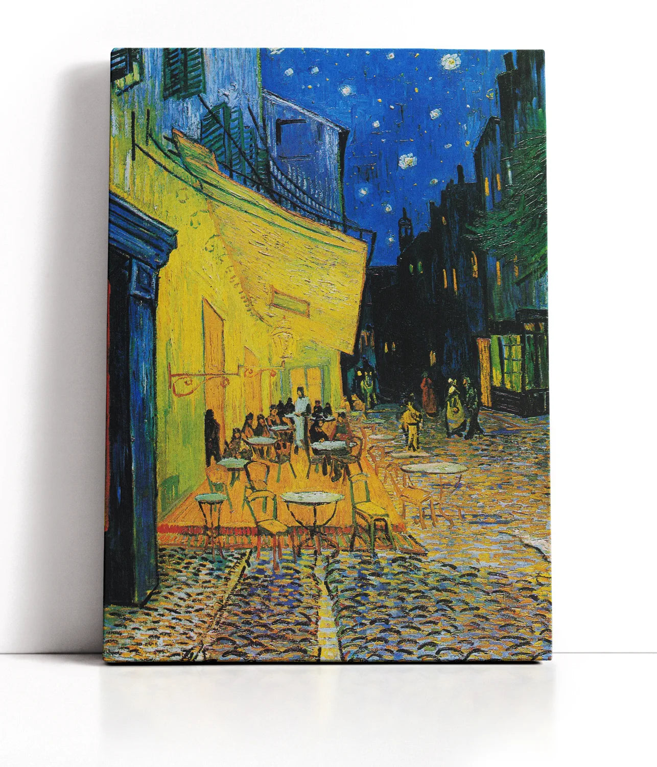 Café Terrace At Night Lærred