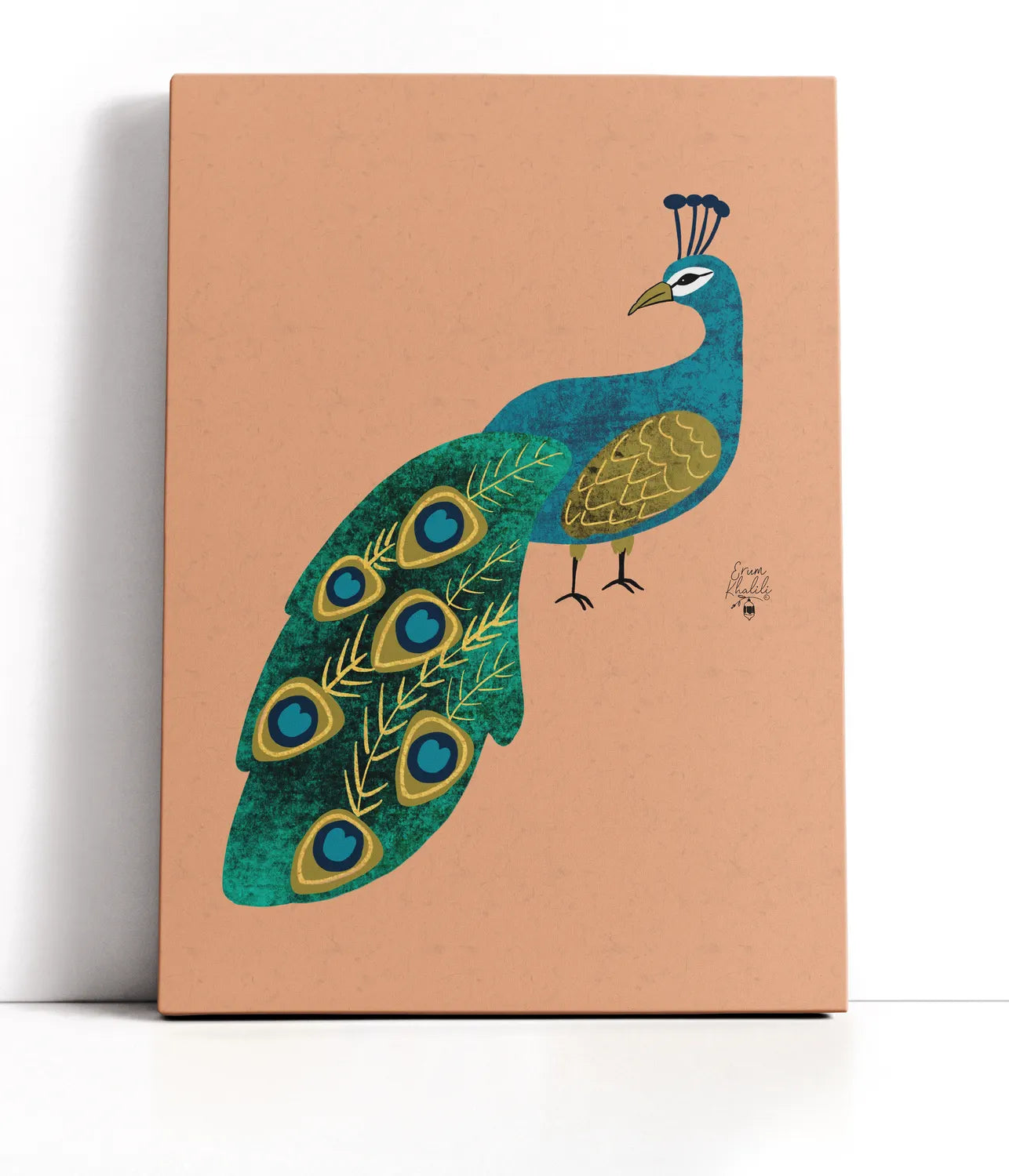 Peacock Erum Khalili Lærred