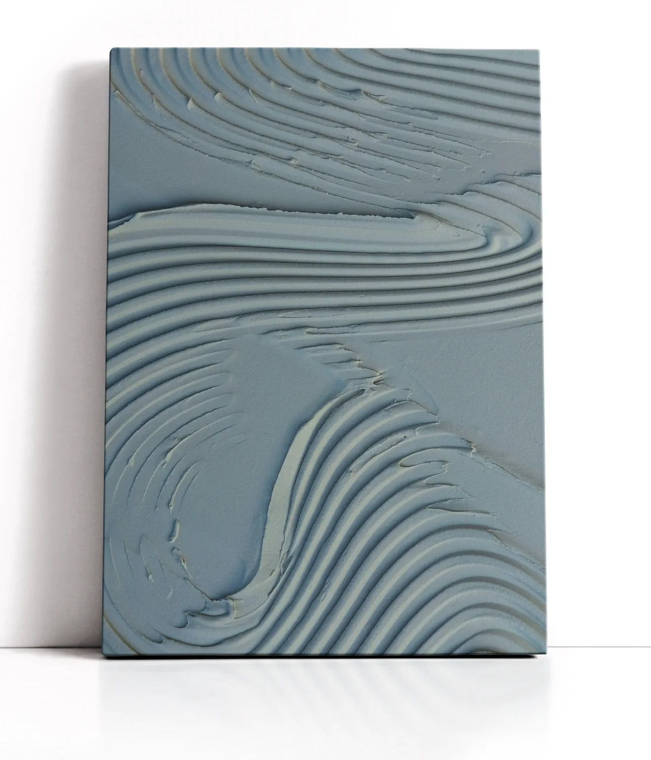 Mud Texture 15 Blue Lærred