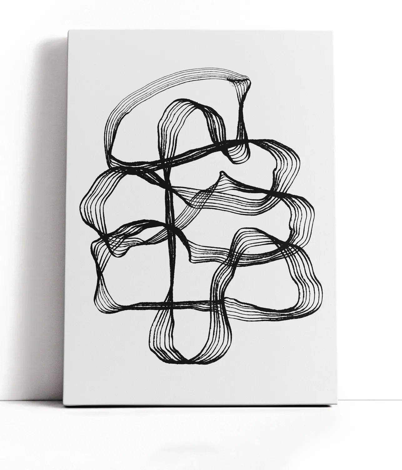 Ink Black and White Lærred