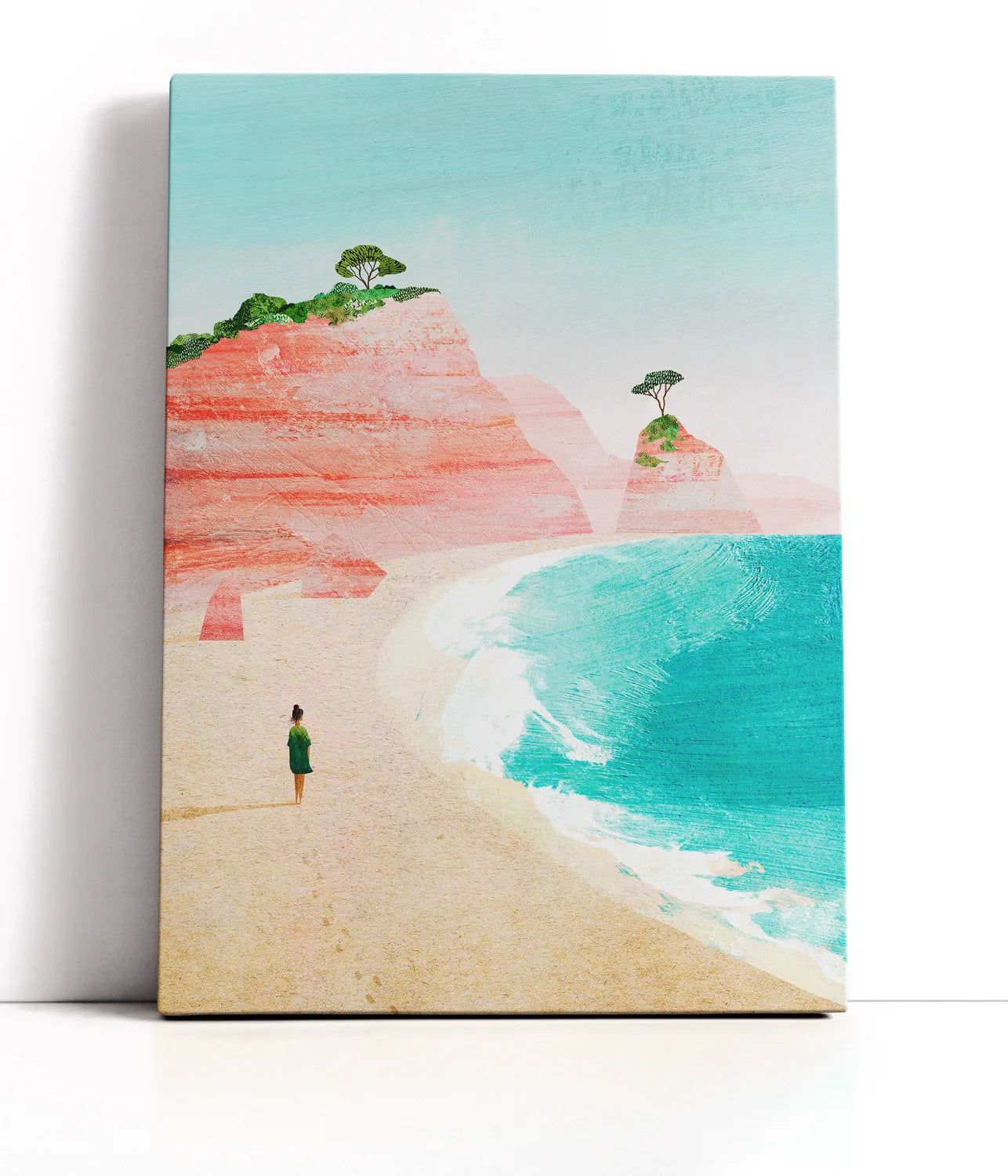 Beach Girl iv Lærred