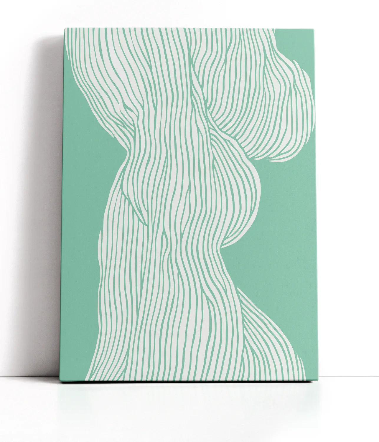 Fibers No 1 (mint) Plakat Lærred