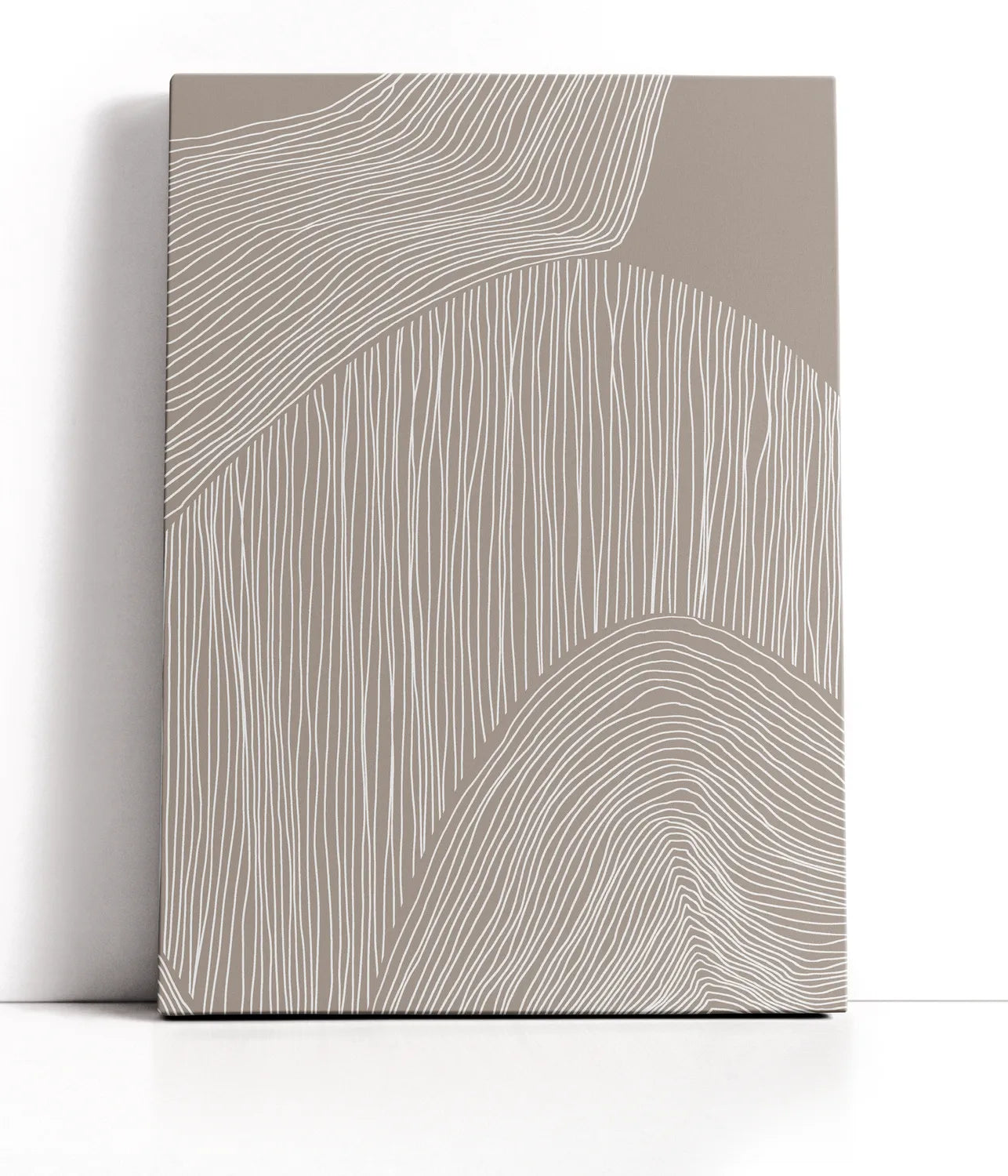 Abstract Organic Lines Lærred