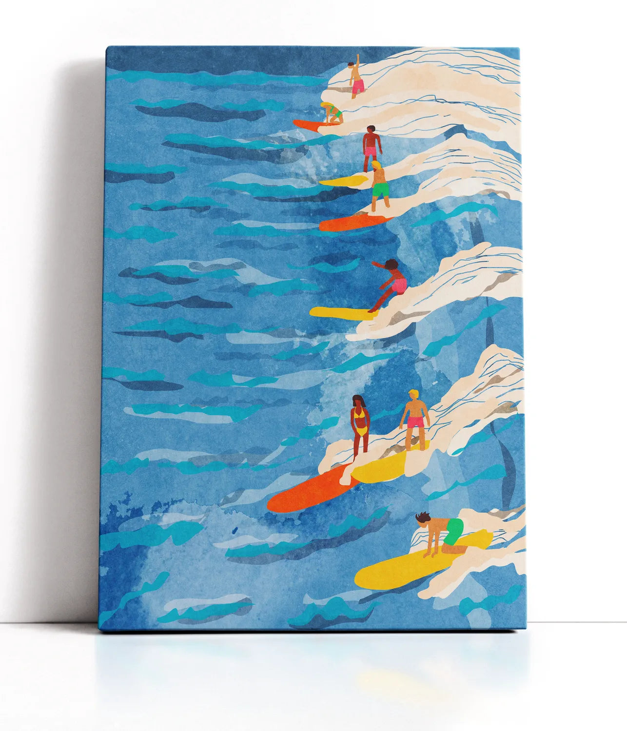 chilled surfing Lærred