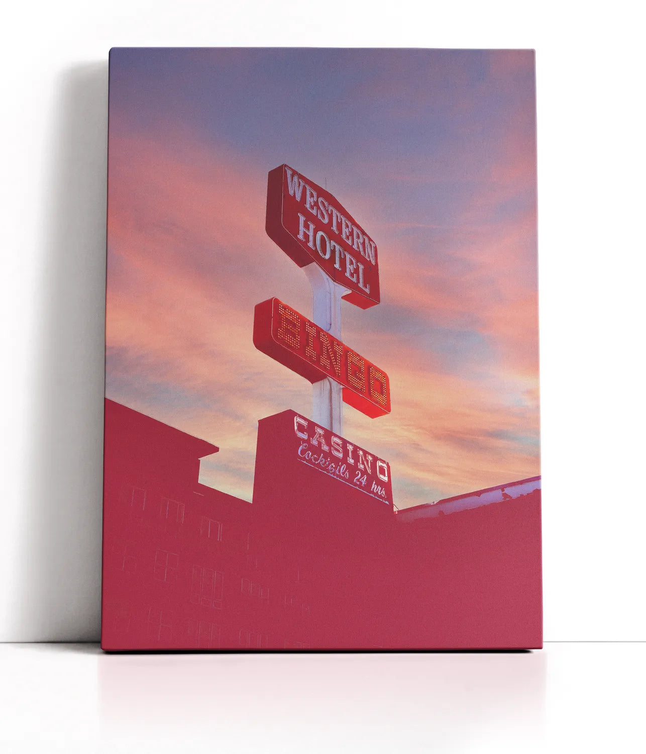 Las Vegas Western Hotel Lærred