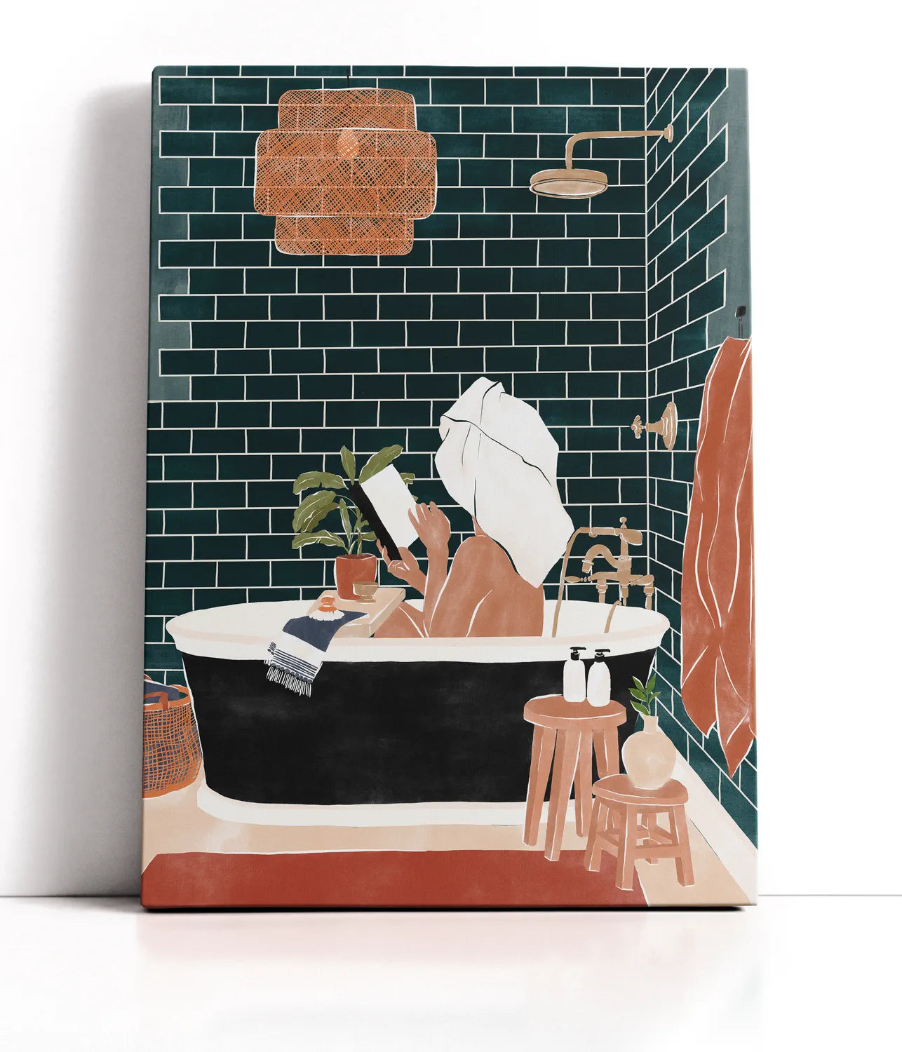 Bathroom Babe Lærred