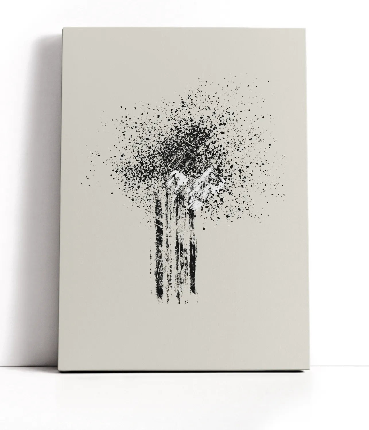 Brush splatters #5 Lærred