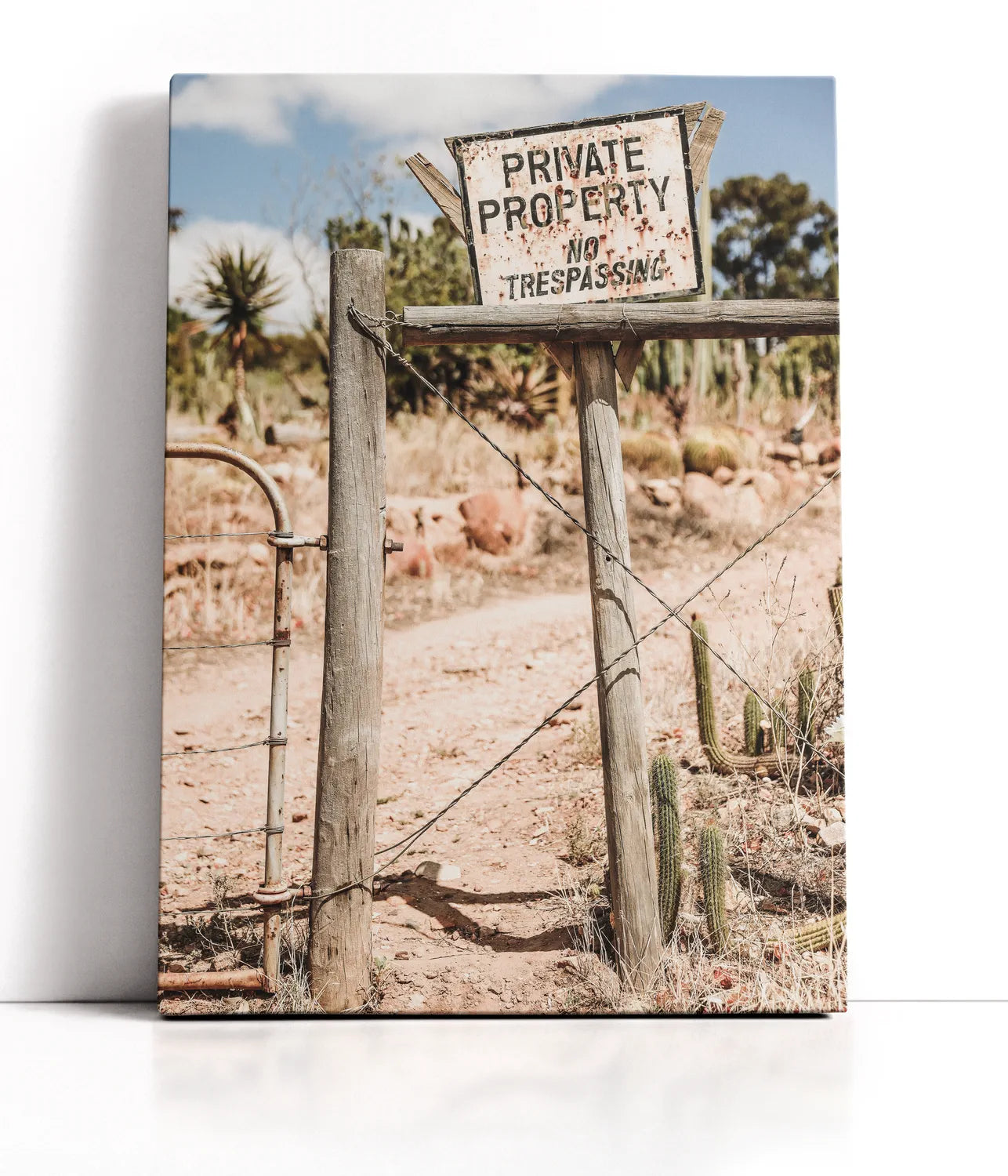 Private Property Lærred