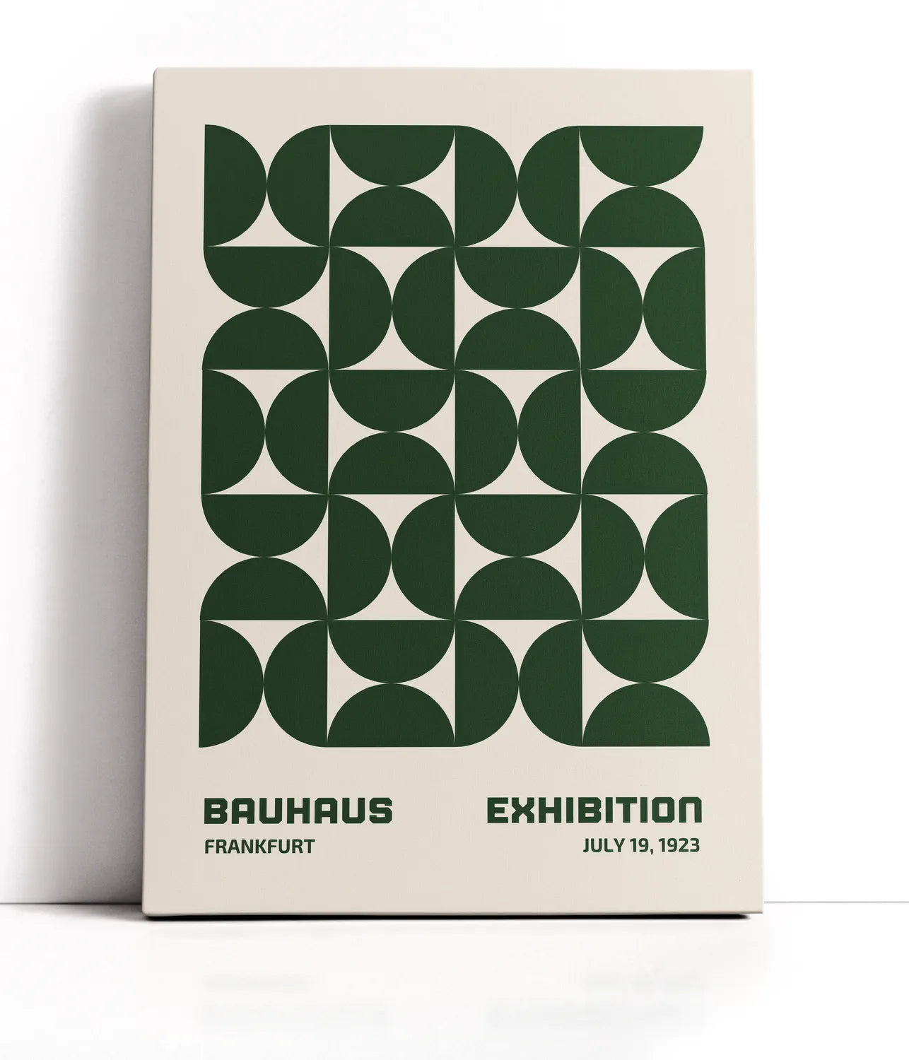 Bauhaus Green Hourglass Lærred