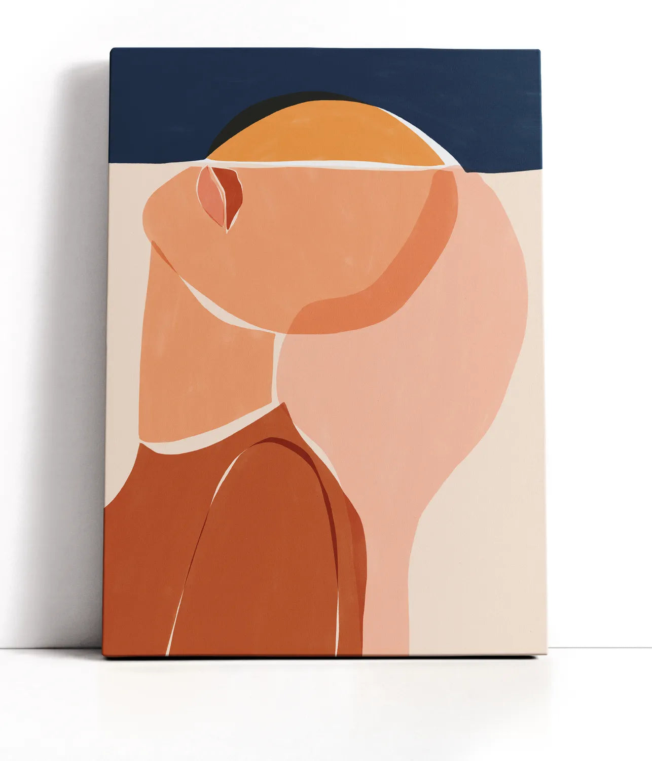 Half Face Half Sun Lærred