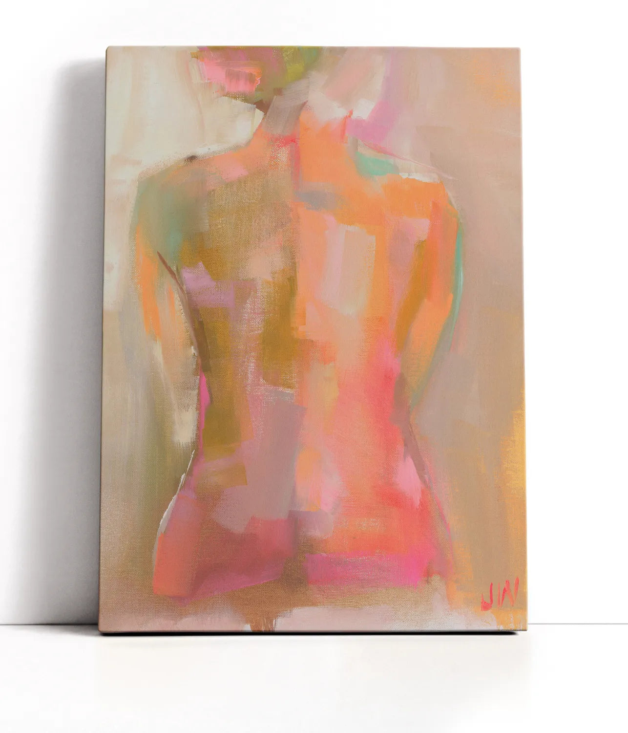 Woman S Back Lærred