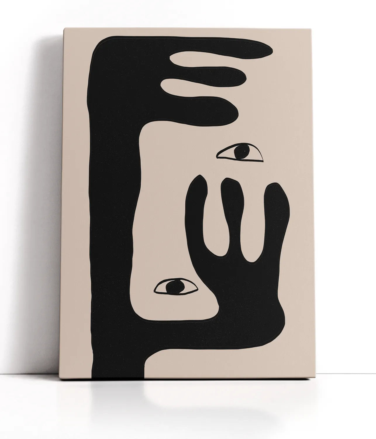 Abstract Face No2. Lærred