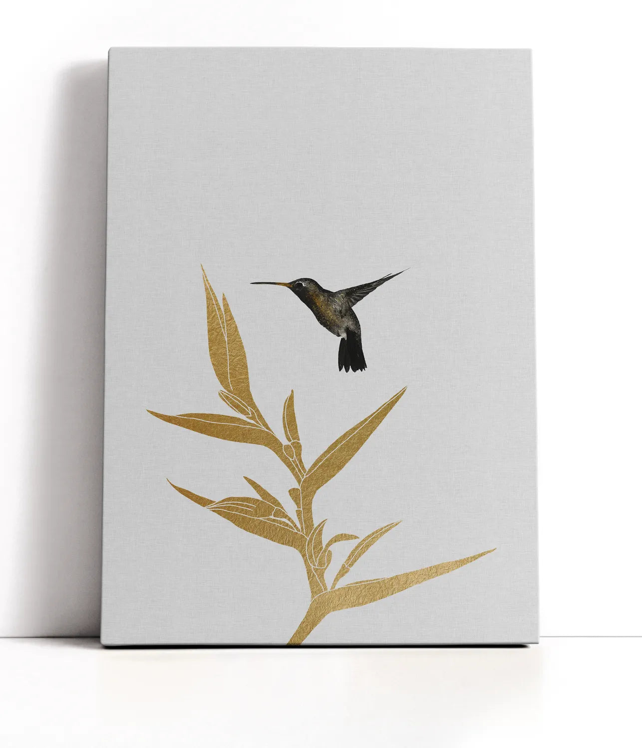 Hummingbird & Flower Ii Lærred