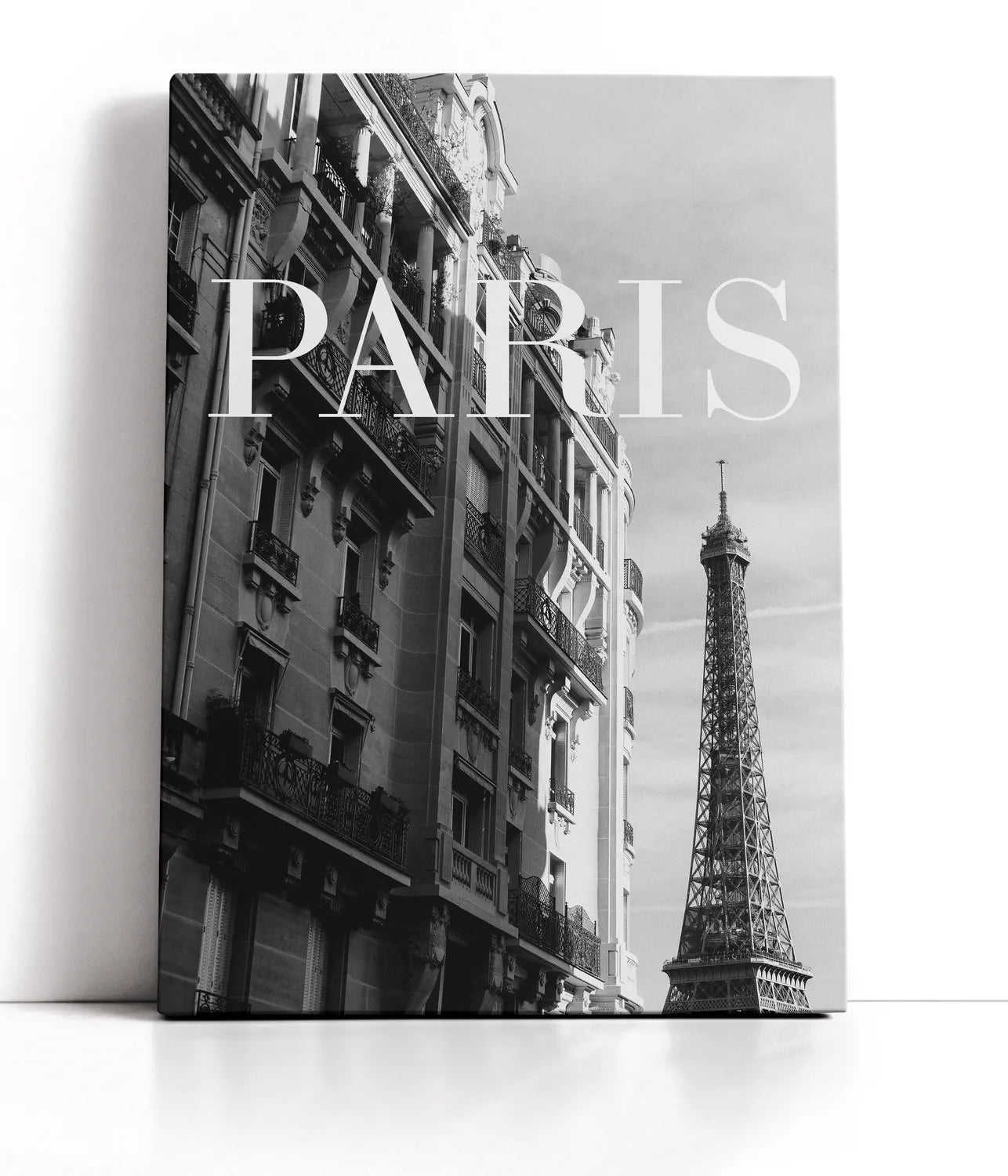 Paris Text 3 Lærred