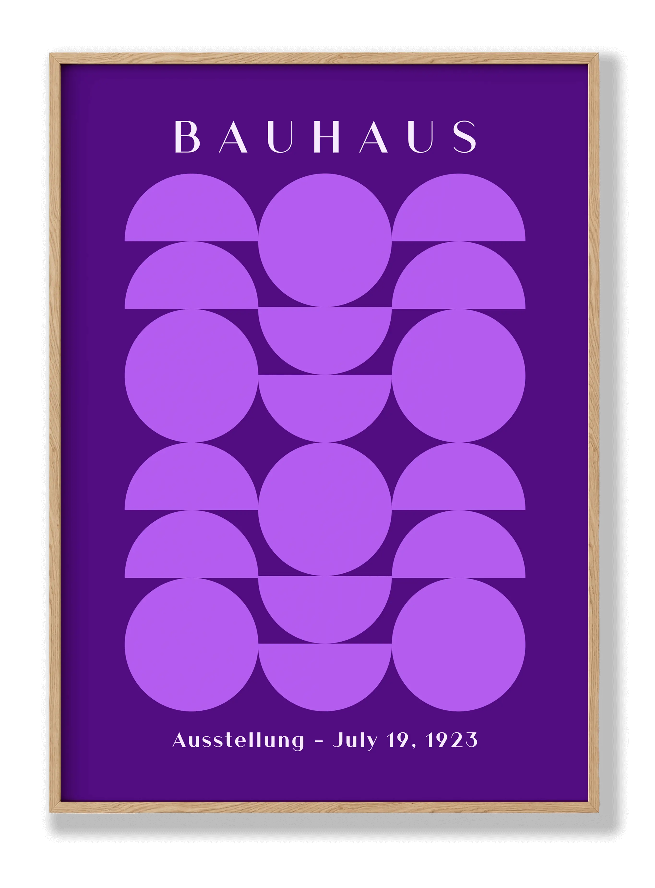 Bauhaus Half Purple 2 Poster