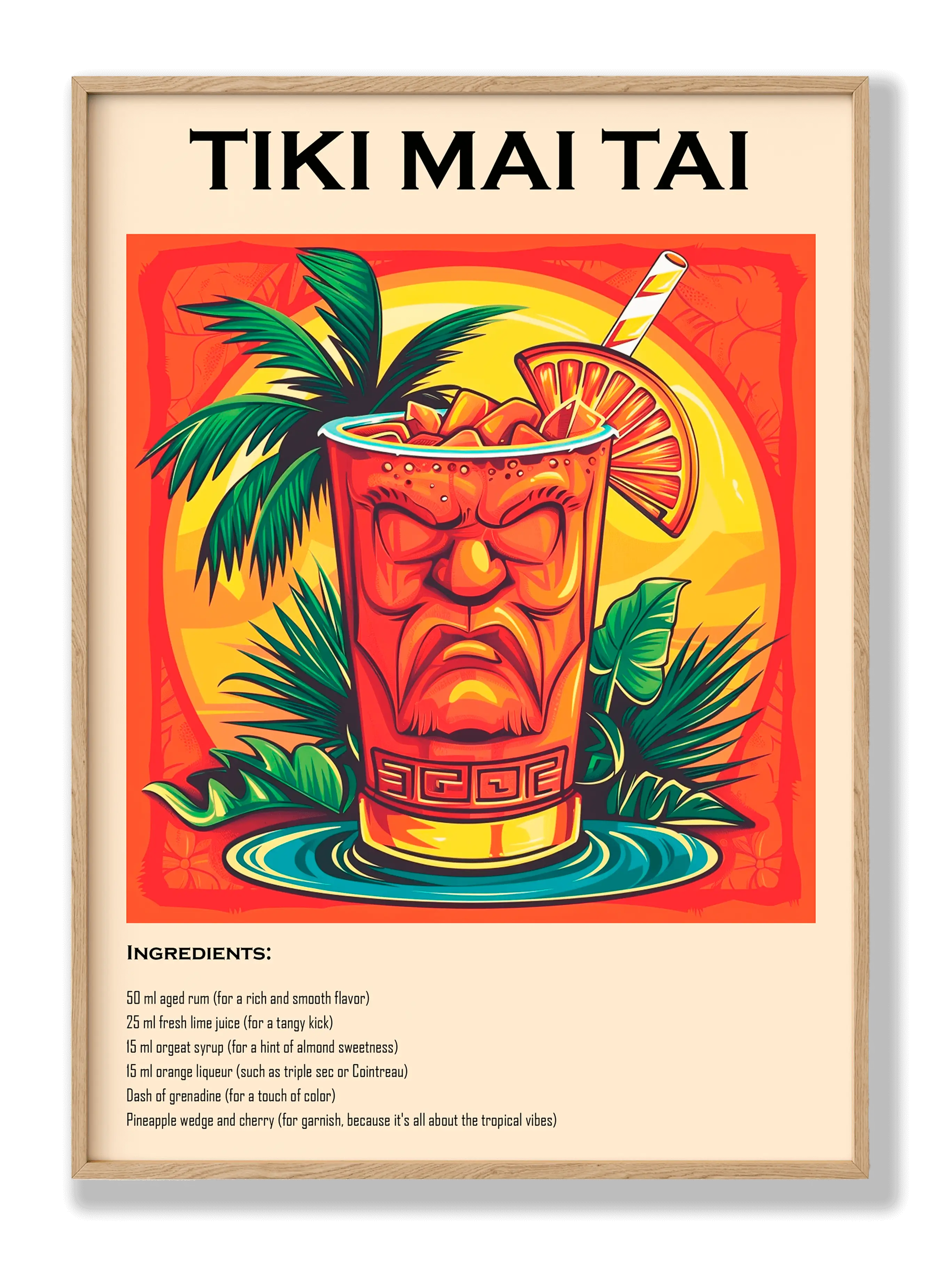 Tiki Mai Tai Plakat