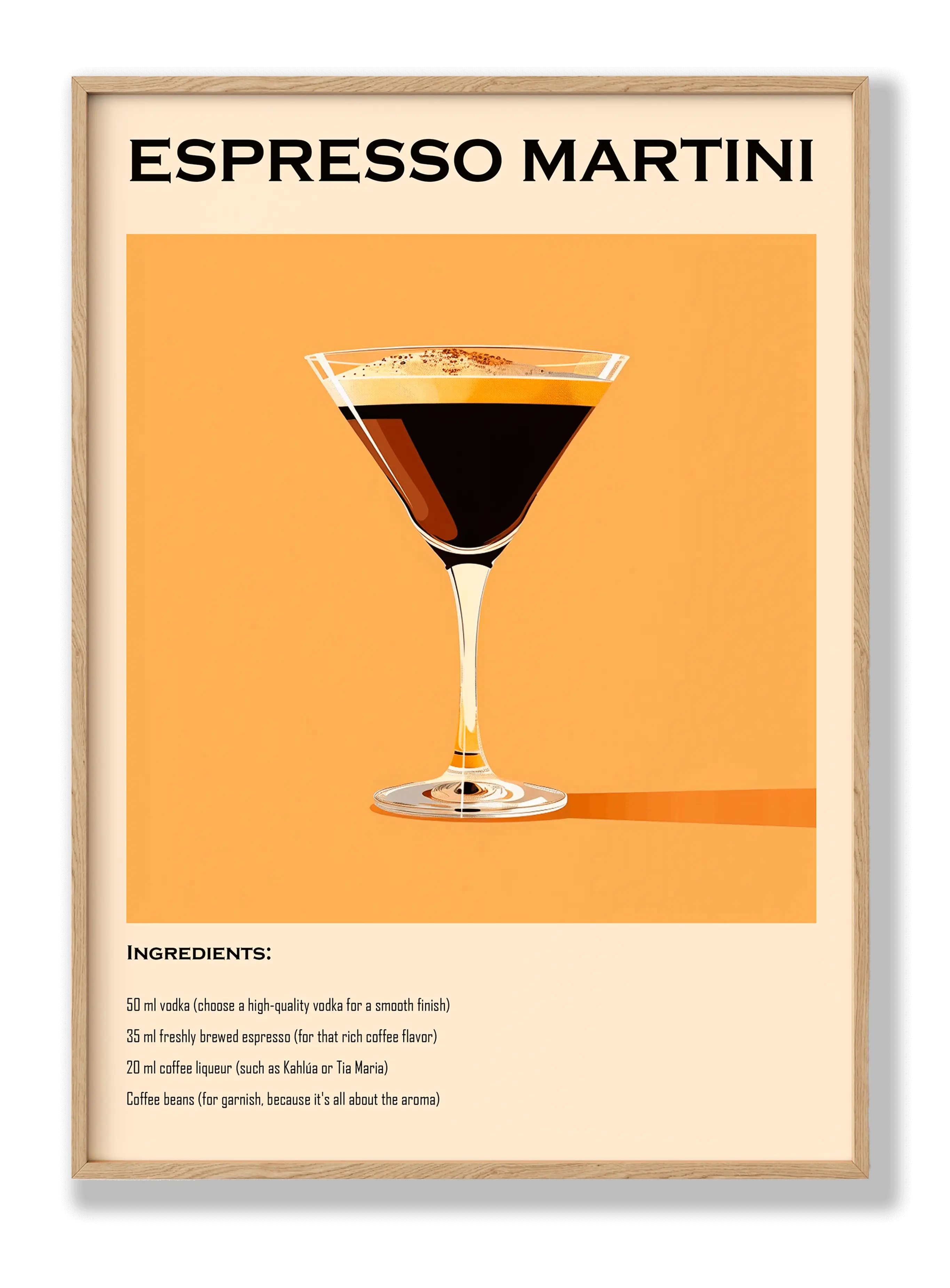 Espresso Martini Plakat