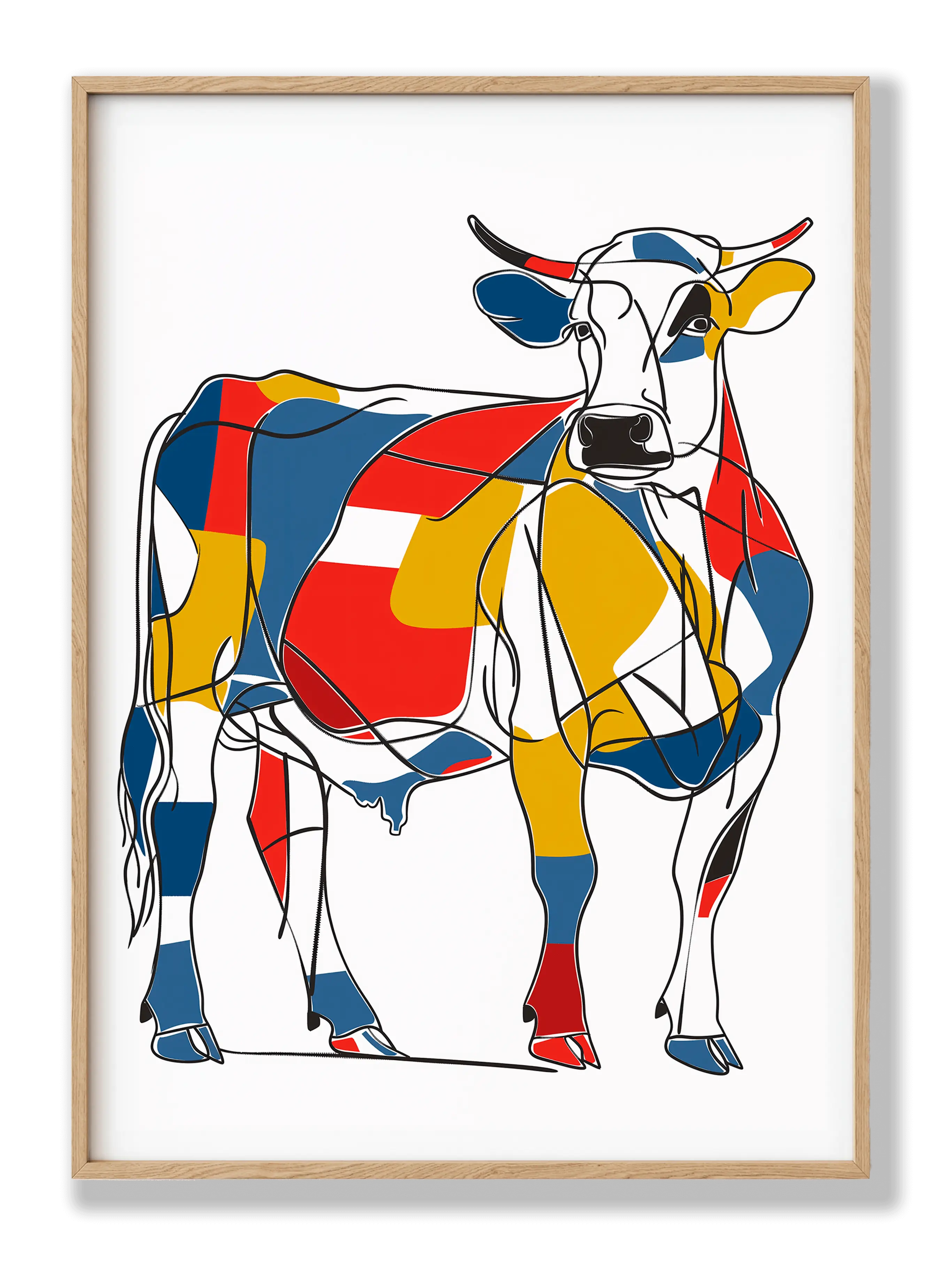 Bunte Kuh Poster