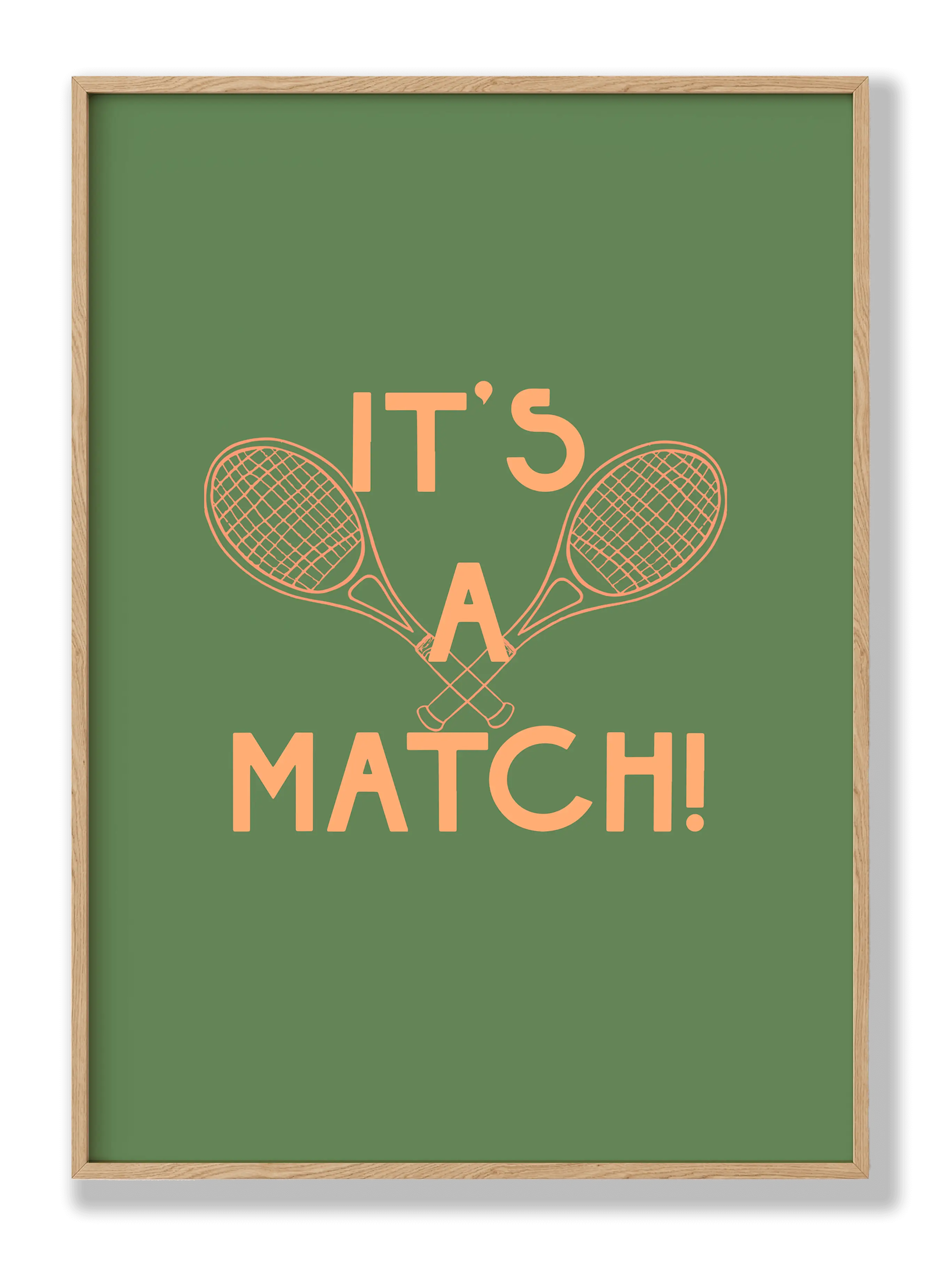 Es ist ein Match Poster